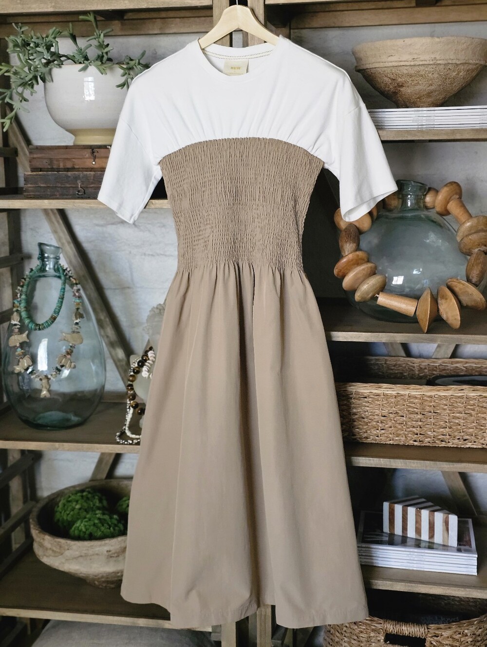 Maeve by Anthropologie Lilou Twofer Midi Dress Sz S
